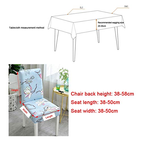 Chair Cover Waterproof Cotton Linen Printed Dining Chair Covers With Table Cloth Removable Washable Dining Chair Protector Slipcovers For Home, Kitchen, Party, Restaurant - Set Of 6，Cute Cat Print Win #TOP1