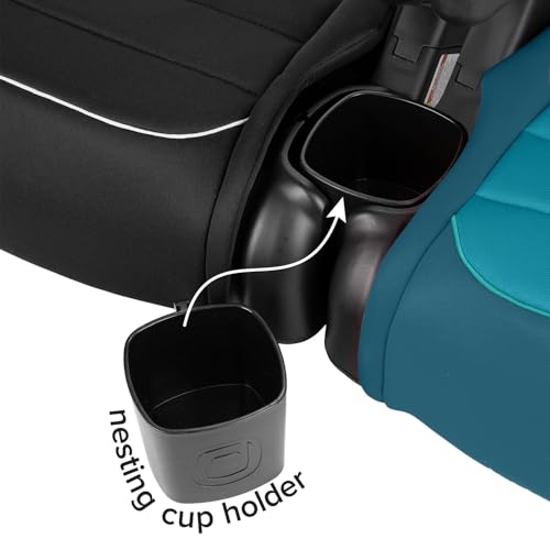 Image of Diono Connect3 R 2-in-1 High Back Booster, Slim Fit 3-Across in Many Mid-Sized Sedans and SUVs, for Children from 40-120 lbs., Lightweight with Cupholder, Blue Razz Ice