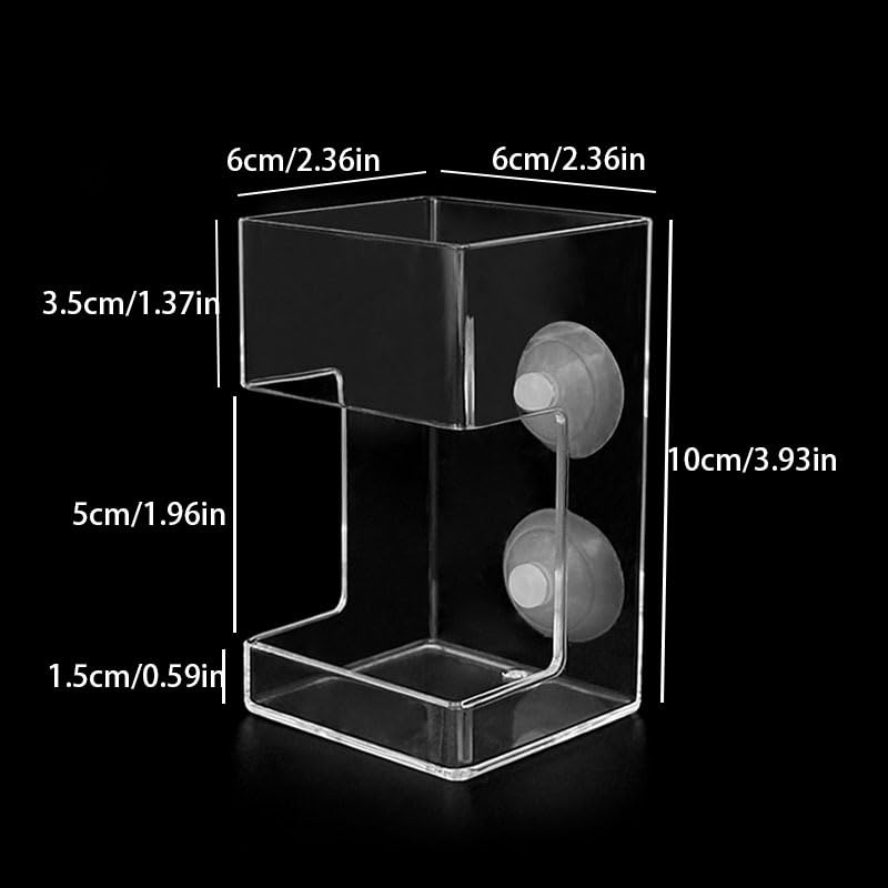 Image of Fish Feeder Square-Shaped Automatic Fish Feeders Reduced Filter Clogging Tank Suitable for All Kinds of Food Tank Accessories