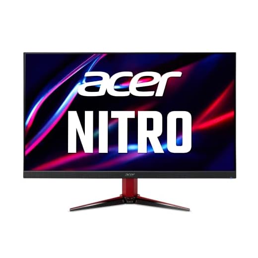 Acer Nitro VG272 Lvbmiipx 27” Full HD (1920 x 1080) Agile-Splendor IPS Gaming Monitor | NVIDIA G-SYNC Compatible | 165Hz Refresh Rate | HDR400 | DCI-P3 90% | 1 x Display Port 1.2 & 2 x HDMI 2.0
