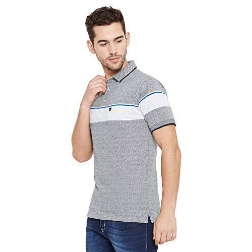 Image of OKANE Men's Cotton Polo Neck Multi-Coloured Tshirt