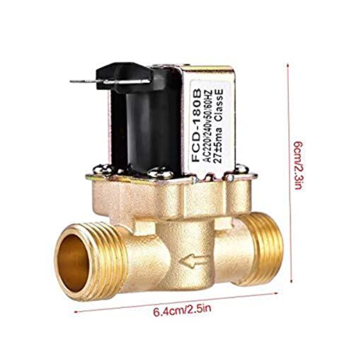 Électrovanne laiton G1/2 220V pour stopper les fuites d'eau - 4