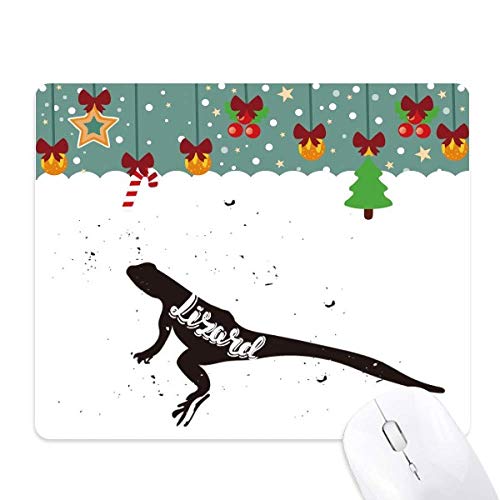 Alfombrilla de ratón Lizard blanco y negro antideslizante para ordenador y oficina moderna