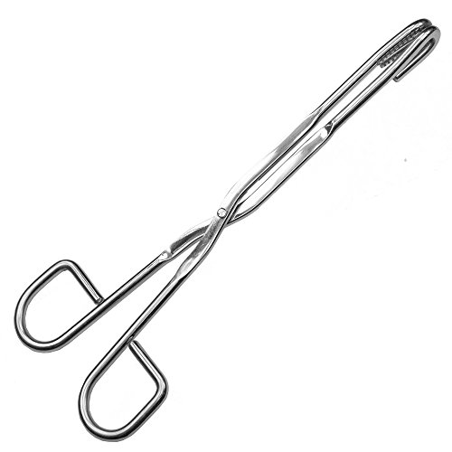 May - Grillzange zum wenden von Fleisch und Würstchen - Edelstahl - Gesamtlänge: 20 cm