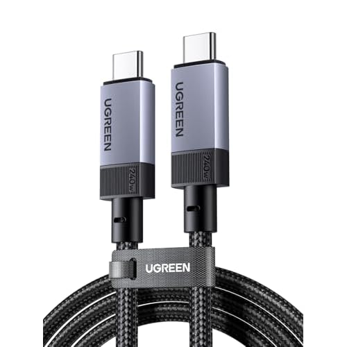 UGREEN USB C to USB-C 3.1 Gen2 Cable 240W Fast Charging 10Gbps Data Sync 4K@60Hz Video Output Compatible with Monitor, MacBook Pro M4, iPad Pro/Air, iPhone Air/17/16, Galaxy S25 Ultra, 1M