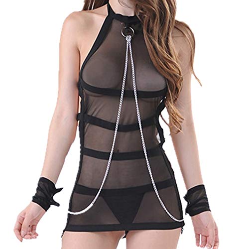 PLUS PO Suspendu Cou Lingerie Découpe Lingerie Jeu de Rôle de Sexe Dentelle Ensemble Saint Valentin Sexy Lingerie Une Pièce Dames Lingerie Cover
