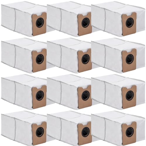 Image of Dust Bags Compatible with Eufy C20 / C10 Omni Robot Vacuum Cleaner Large Capacity Dust Bag Eufy Vacuum Bags Replacement Parts Accessories Kit Effective Filtration Vacuum Dust Bags (12 Pack)