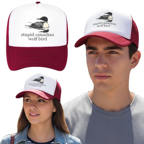 CHANGYUE Stupid Wolf Bird Hat Funny Canadian Wolf Bird Unisex Gorras de béisbol para Hombres y Mujeres