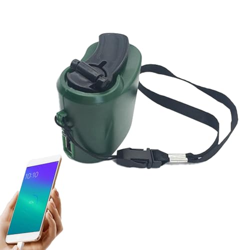 Cargador Manivela, Banco del Poder del Cargador De Mano, Portátil Exterior, Voltaje De Salida 5 V, Equipo para Acampar Al Aire Libre, Hank Portátil para Carga USB