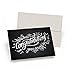Congratulations! Set of 10 Chalk Art Congratulations Cards + Gray Linen Envelopes - By Palmer Street Press