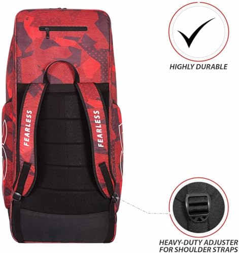 Image of DSC Rebel Pro Duffle Kit Bag,Red Black,37 x 15 x 16 inches