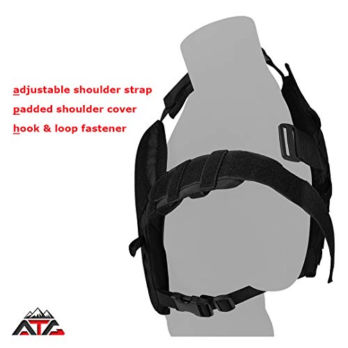 Wartechgears Tactical Fast Vest 10"X12" Molle And Pals Fully Adjustable Law Enforcement (Black) #TOP3