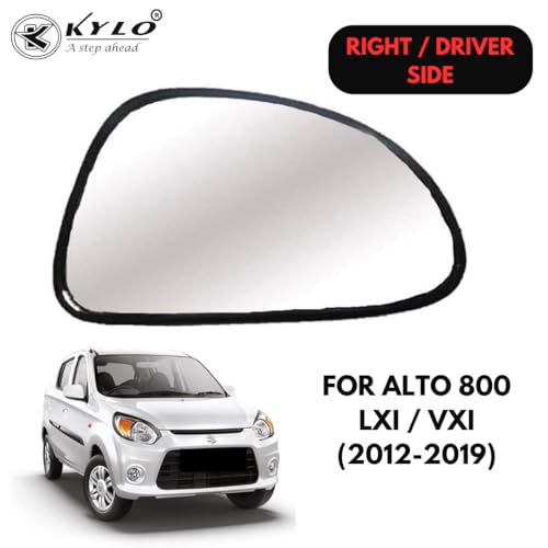 Image of Kylo Alto 800 (2012-2019) Driver Side (Right Side) Car Side Mirror Glass /Tukdi /Sub Mirror Plate