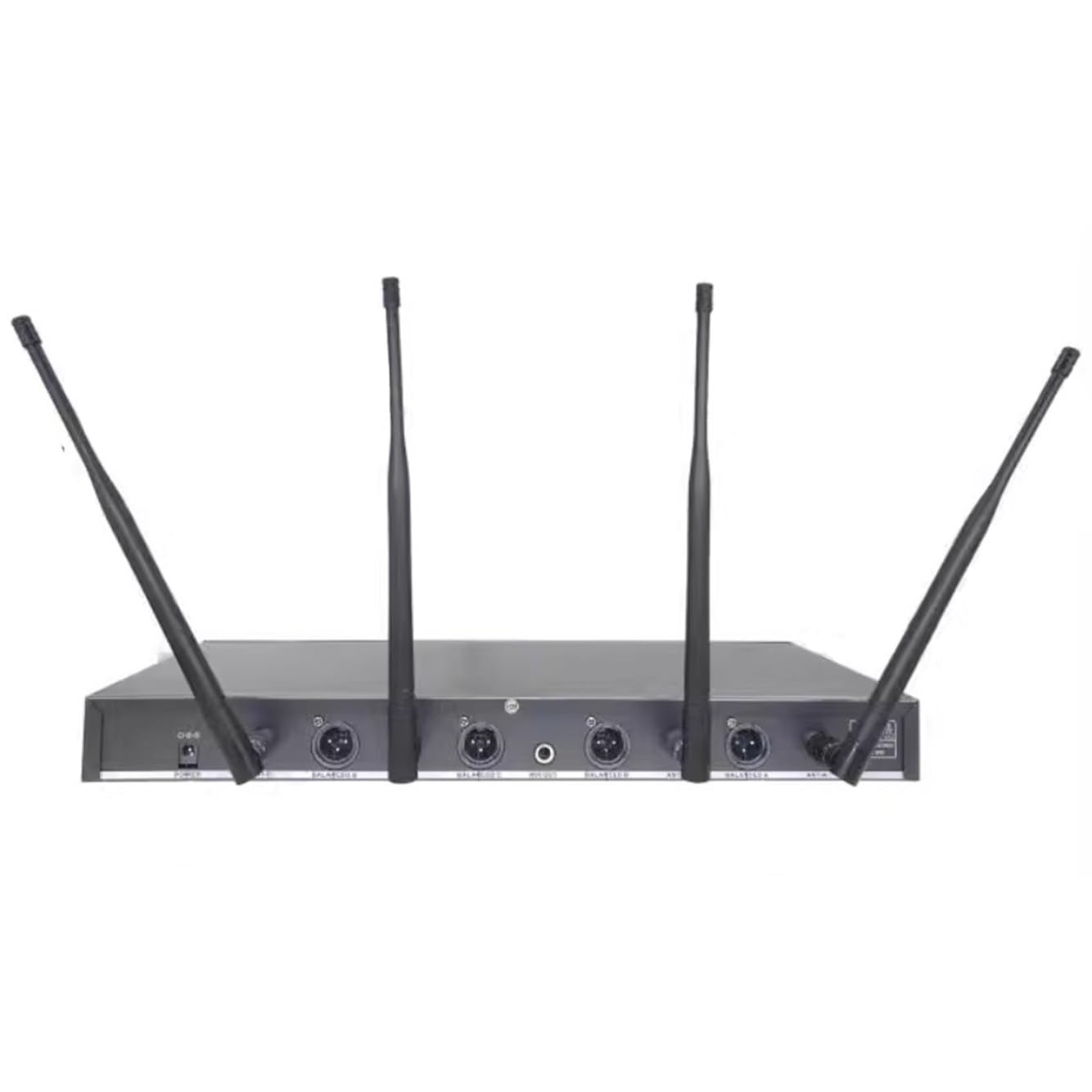 UHF 4 Channel Desktop Gooseneck Microphone System Conference Mics Super-Low Background Noise for Large Conferences, Public Speaking