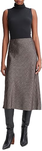 Vince Women's Houndstooth Bias Slip Skirt