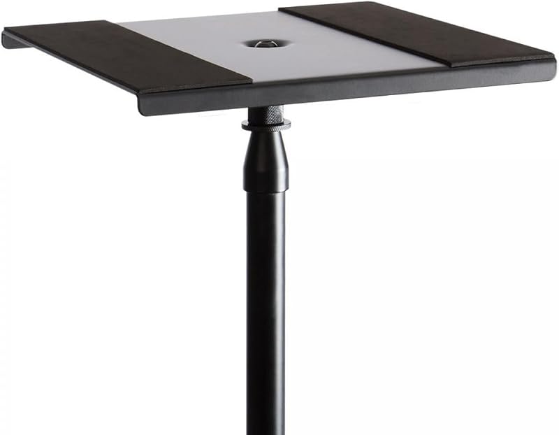 MSA6000 Platform for Mic Stands | 9x9-inch square platform with 12lb capacity and 5/8-27 threading for monitors, controllers and mixers