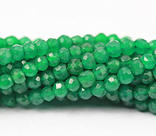 Perles rondelles émeraude jade 4mm pour fabriquer un cadeau personnalisé inoubliable