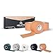 Produktbild HELETIC Sporttape 3,8cm x 10m Athlete Edition - unelastisches starres Tape mit extra starker Klebkraft, leicht abreißbar & wasserabweisend (Beige (3 Rollen))