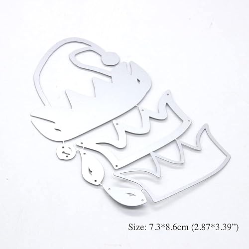 Miniatura 2 de Troqueles de corte de Navidad de metal, diseño de elfo navideño, troquelado, plantillas en relieve, molde para tarjetas, álbumes de recortes y