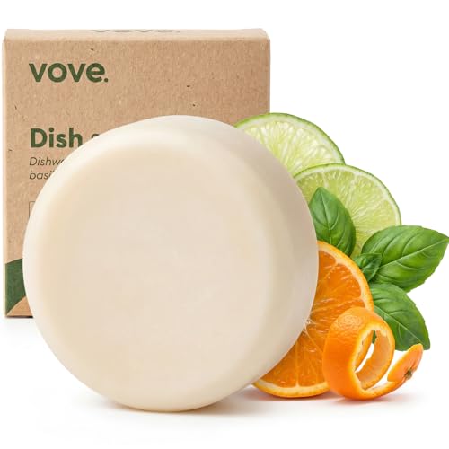 Vove Dish Soap Bar, Coastal Citrus Mint, Mandarin, Spearmint, Cypress