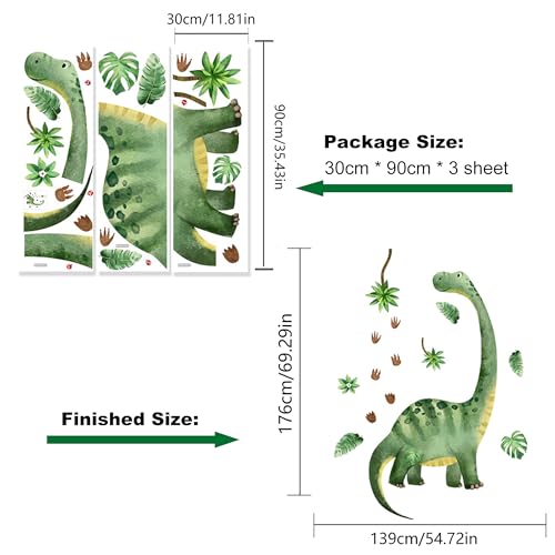 Vinilos Decorativos Dinosaurio Gigante para Pared de Niños miniatura 4