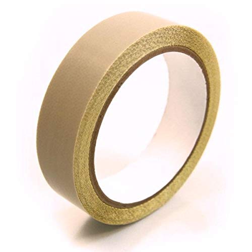 CS Hyde Skived PTFE with Silicone Adhesive, Liner, 3mm Thick, Tan, 1" Width x 5 Yard Roll
