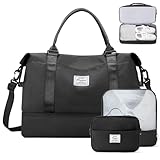 Weekender Bags for Women,Travel Duffle Overnight Bag with Shoe Compartment,Personal...