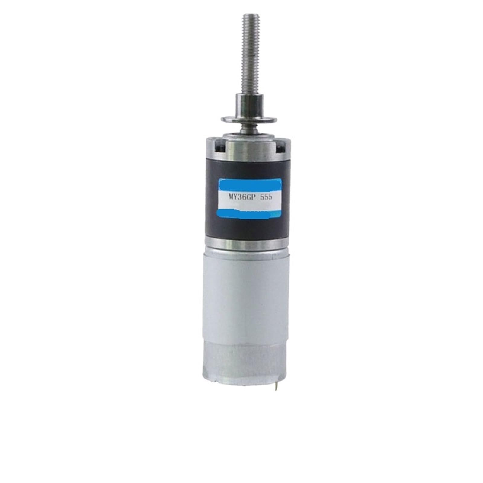 Moteur à engrenages planétaires CC 24V 11rpm avec arbre fileté M8 de 100mm pour automatisme