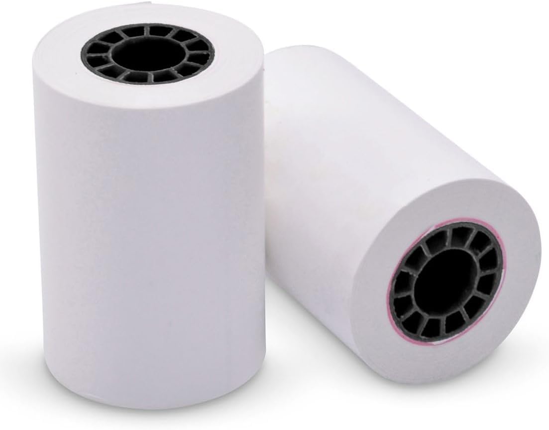 Ritemade 15-160 (9078-2982) 2.25x60' White Thermal Register Rolls, 100% BPA Free, 1/2 Core, 50/Case