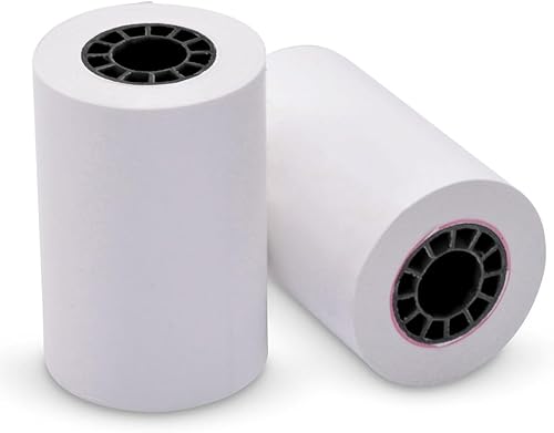 Ritemade 15-160 (9078-2982) Rollos de registro térmico blanco de 2.25 x 60 pies, 100% libre de BPA, núcleo de 12 pulgada, 50caja