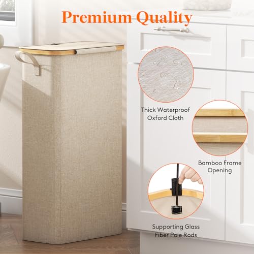 Lifewit 23177 65L Slim Laundry Hamper thumb #6