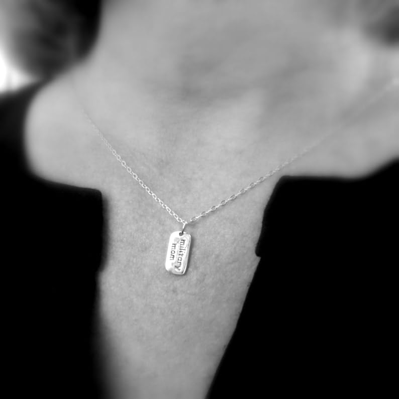 Collier militaire en argent sterling 925 avec chaîne de 45 cm - 4