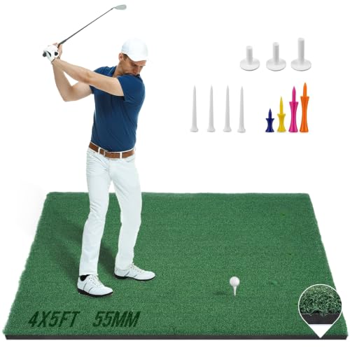 URUQ Pro Golf Hitting Mat 4x5 FT with 40mm Nylon Turf by URUQ - Used condition - US$181.99