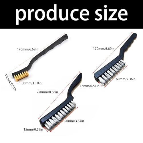 Cepillo de limpieza de pulido de metal fácil de usar con cerdas de cobre/acero, eliminación de óxido sin productos químicos para equipos de herramientas, cepillo de metal resistente - imagen 6