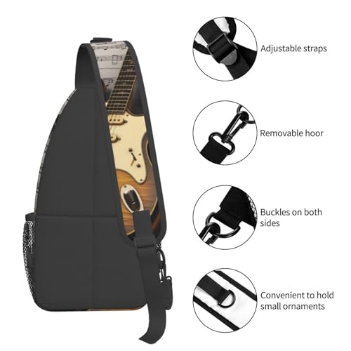 Bolso Cruzado Deportivo para Hombre Negro miniatura 5