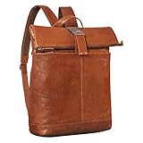 picard leder rucksack cognac STILORD 'Hudson' Rolltop Rucksack Leder Fahrradrucksack von der deutschen Vintage Lifestyle Brand STILORD