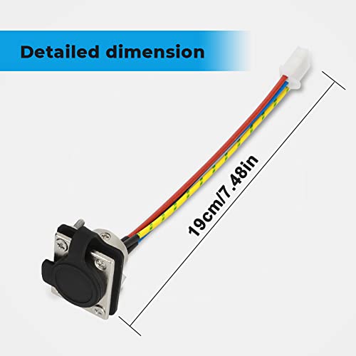 Foruly Socket Connector Assembly With Rubber Cover Dust Cover Winch Replacement Parts For Gen2 97495 97412 Xrc 9500 12000 Winches #TOP4