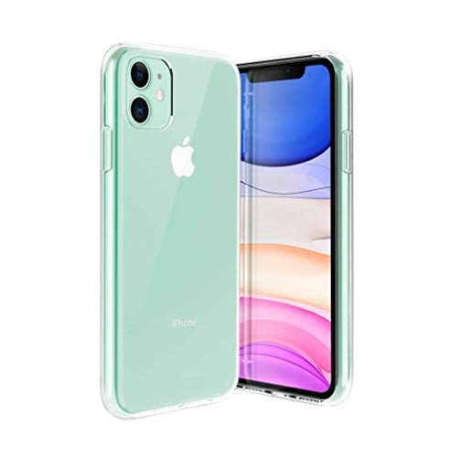 Image of Case Creation for iPhone SE 2020 Premium Imported 0.3mm Crystal Clear Totu Silicone Transparent Flexible Soft Corner Protection with TPU Slim Back Case Color Cover for iPhone SE 2020