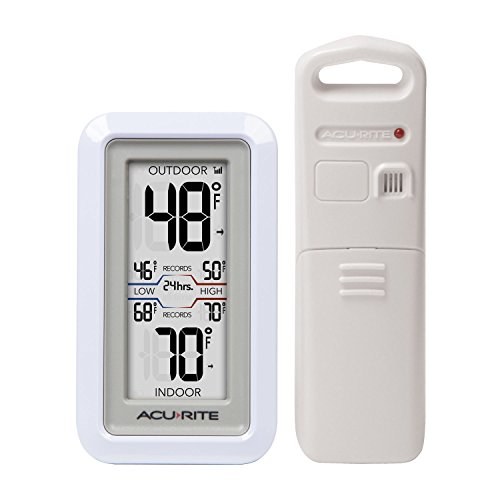 AcuRite 02049 Digital Thermometer with Indoor/Outdoor Temperature,White by AcuRite - Used condition - US$16.10