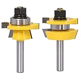 Contain list: 2 pieces of tongue and groove router bit set