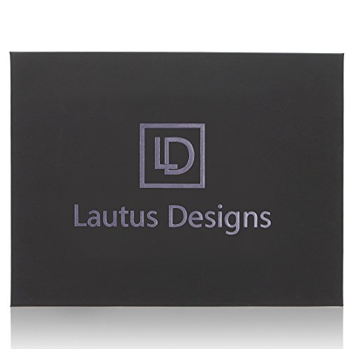 Junior Zippered Business Padfolio with 5x8 Notepad - Black Faux Leather A5 Binder Portfolio & Organizer Folder with 8 Inch Tablet Sleeve by Lautus Designs - Thumbnail 2