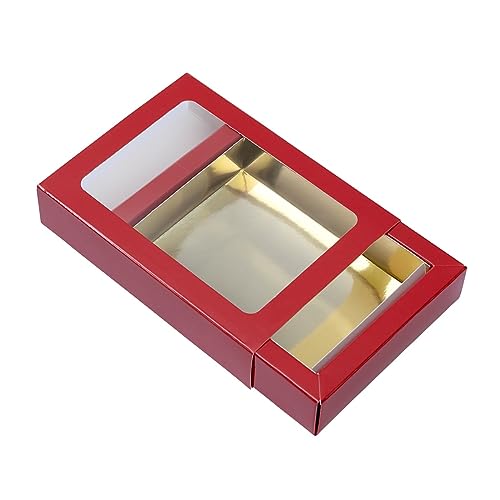 BrandNewCake® Caja de Letras de Chocolate Pequeña GK1 Rojo/Dorado 26 Unidades - Delicioso Chocolate Artesanal para Regalos y Celebraciones