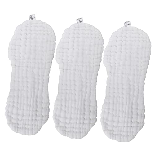 Wakauto Soft Cotton Diapers Muslin Blanket 3pcs Newborn Diaper Pad Set Washable Barrier Design