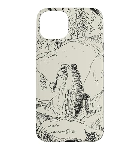 Cottagecore �S�u�����R�A ���I �J�G�� �p�C�v�ƃ}�b�V�����[���t�� �X�}�z�P�[�X iPhone 15 Plus �p