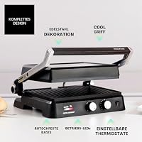 Taurus – Sandwichgrill 2600 W, 2-in-1-Platte, antihaft, 29x23 cm – Ansicht 7