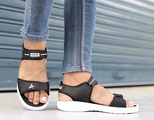 Image of AADI Men's Synthetic Leather Outdoor Casual Sandals & Floaters