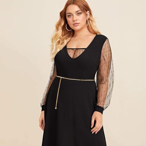 Gold Metal Waist Chain for Women - Adjustable Body Chain with Link Belts for Dress & Jeans3