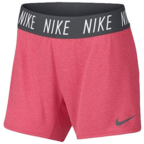 Nike Dry Girl's Dri-Fit Training Shorts Pink Grey 910252 823 (m)