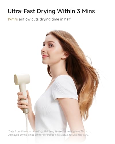 Laifen MINI Hair Dryer, Lightweight and Compact High Speed 200M Ionic Blow Dryer with 110, 000 RPM Powerful Motor for Fast Drying, Low Noise, Hairdryer with Magnetic Nozzle, Child Mode, HD310 — view 6