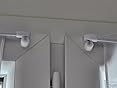 2 ganci per tende da parete, con sfera di cristallo trasparente, stile moderno, in metallo, decorazione per finestre, tende, con viti (oro